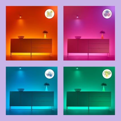 WiZ - LED RGB dimmbare Deckenleuchte SUPERSLIM LED/32W/230V 2700-6500K Wi-Fi schwarz