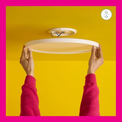 WiZ - LED RGB dimmbare Deckenleuchte SUPERSLIM LED/22W/230V 2700-6500K Wi-Fi Weiß