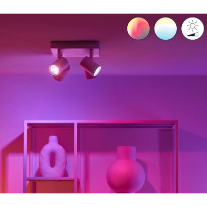 WiZ - LED RGBW dimmbare Einbauleuchte IMAGEO 4xGU10/4,9W/230V 2200-6500K Wi-Fi CRI 90 weiß