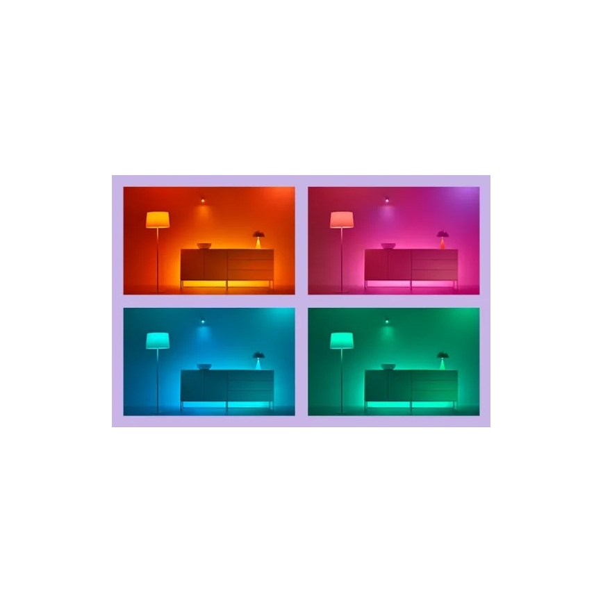 WiZ -SET 2x LED RGBIC dimmbare Leuchte GRADIENT LED/8,2W/230V 2700-6500K Wi-Fi