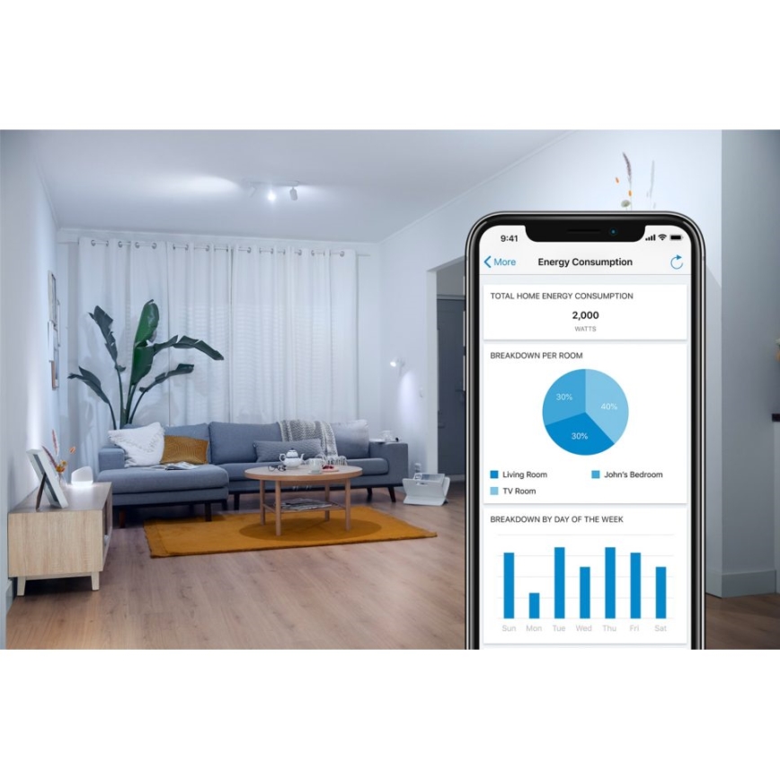 WiZ - Smart-Steckdose F 2300W + Leistungsmesser Wi-Fi SCHUKO