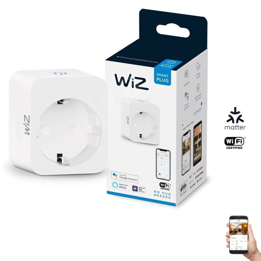 WiZ - Smart-Steckdose F 2300W Wi-Fi SCHUKO