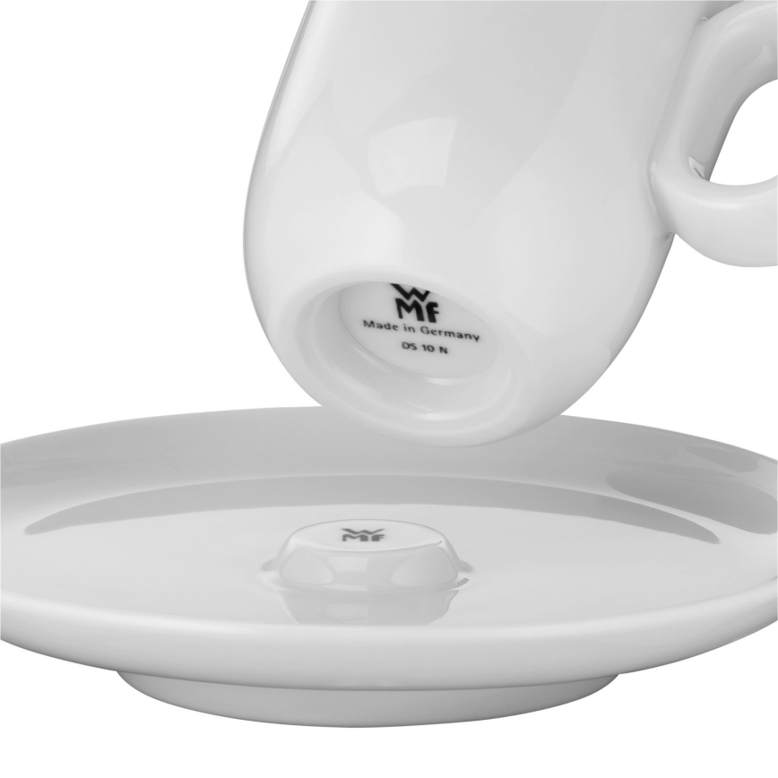WMF - SET 2x Espressotasse mit Untertasse BARISTA weiß
