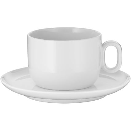 WMF - SET 2x Cappuccino-Tasse mit Untertasse BARISTA 160 ml weiß