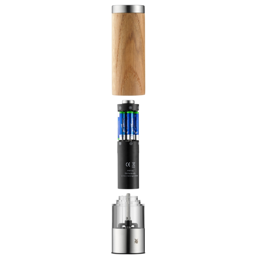 WMF - Elektrische Gewürzmühle CERAMILL 6xAAA Eiche