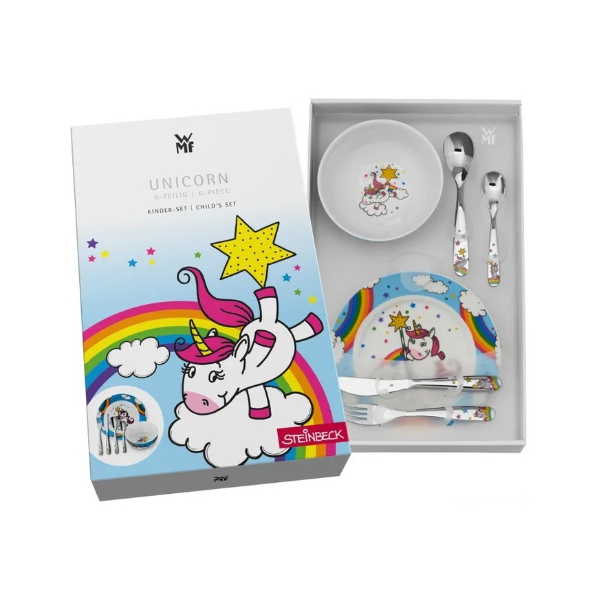 WMF - Kinder-Geschirrset UNICORN, 6-tlg.