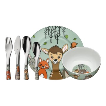 WMF - Kindergeschirr und -besteck FOREST FRIENDS 6 Stk.