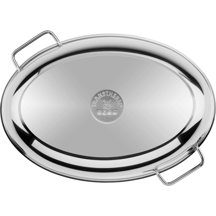 WMF - Ovale Bratpfanne mit Deckel  41x28,5 x18 cm Edelstahl