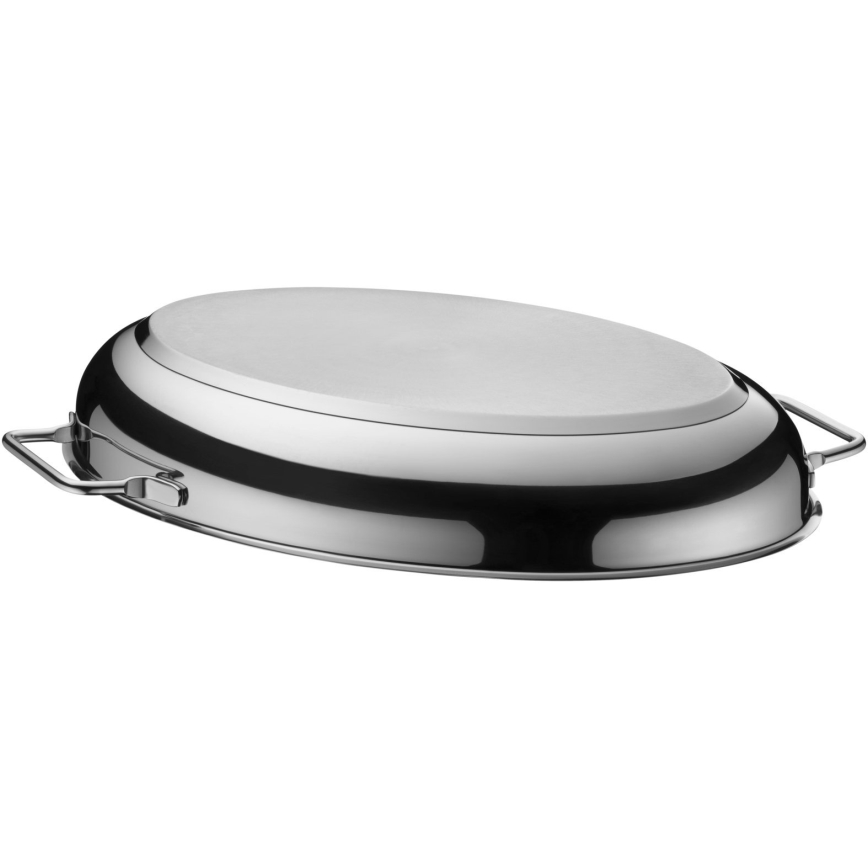 WMF - Ovale Bratpfanne mit Deckel  41x28,5 x18 cm Edelstahl