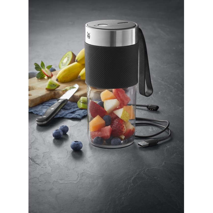 WMF - Reise-Smoothie-Mixer KITCHENminis 50W/7,4V 1200 mAh Edelstahl