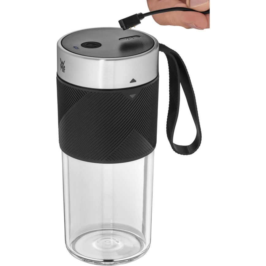 WMF - Reise-Smoothie-Mixer KITCHENminis 50W/7,4V 1200 mAh Edelstahl