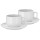 WMF - SET 2x Cappuccino-Tasse mit Untertasse BARISTA 160 ml weiß