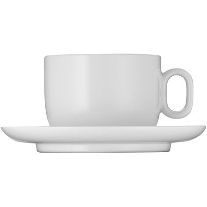 WMF - SET 2x Cappuccinotasse mit Untertasse BARISTA 160 ml weiß