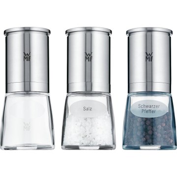 WMF - SET 3x Gewürzmühle DE LUXE Edelstahl
