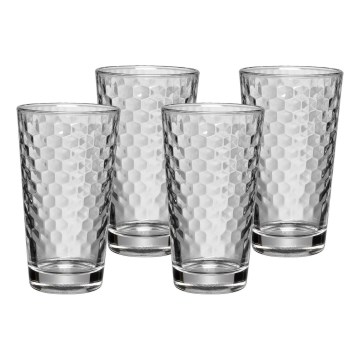 WMF - SET 4x Latte macchiato Glas KAFFEE TIME 280 ml