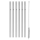 WMF - SET 6x Edelstahl-Strohhalme BARIC + Reinigungsbürste