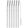 WMF - SET 6x Edelstahl-Strohhalme BARIC + Reinigungsbürste