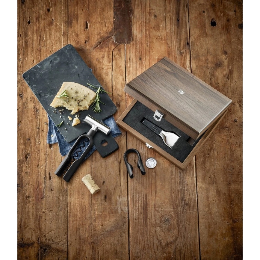 WMF – Sommelier-Set, 3-tlg., Nussbaum