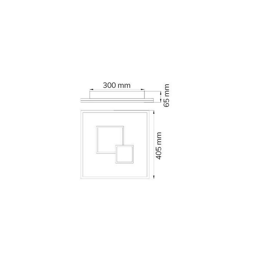 Wofi 11247 - Dimmbare LED-Deckenleuchte NADRA LED/27W/230V