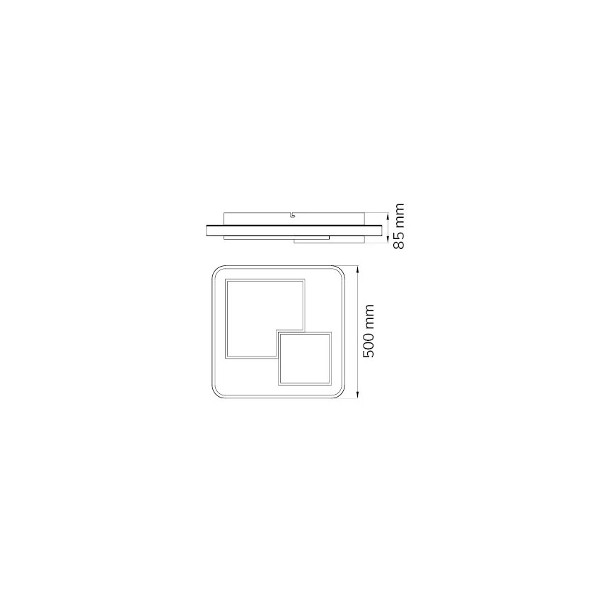 Wofi 11610 - Dimmbare LED-Deckenleuchte FELA LED/40,5W/230V 3000K