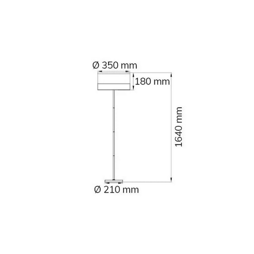 Wofi 11765 - Stehleuchte DAVIE 1xE27/40W/230V