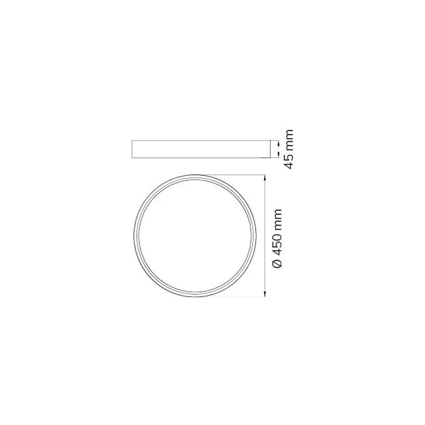 Wofi 12056 – LED-Deckenleuchte DUBAI LED/27,5W/230V anthrazit