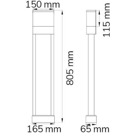 Wofi 12226 – LED-Hausnummer DIEGO LED/10,5W/230V 3000K IP54