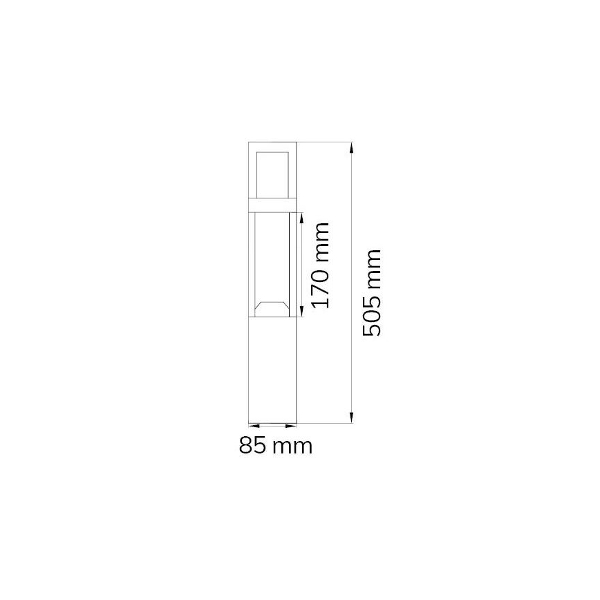 Wofi 12228 - Outdoor-LED-Lampe SIERRA LED/10W/230V IP54 50,5 cm