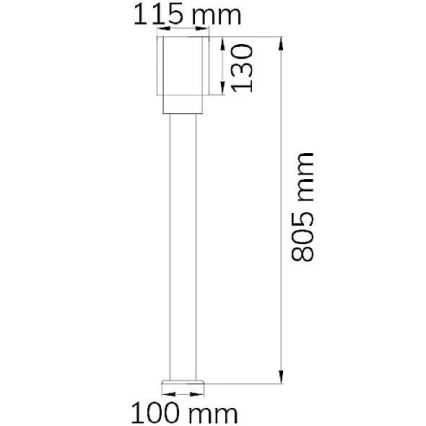 Wofi 12232 - Outdoor-Lampe  PITA 1xE27/10W/230V IP54