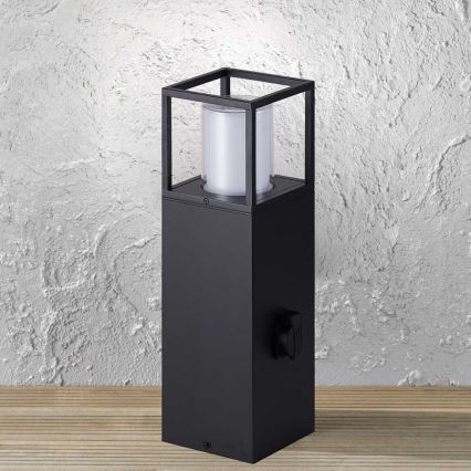 Wofi 12233 - LED-Außenleuchte mit Steckdose FILIA LED/8,5W/230V IP54 50 cm SCHUKO