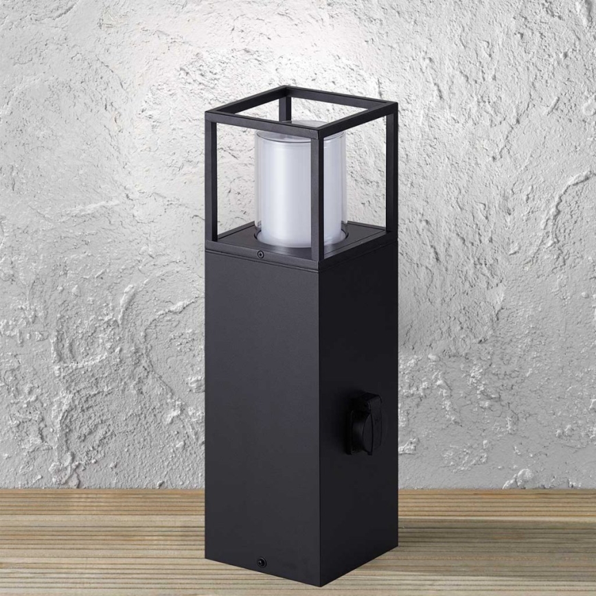 Wofi 12233 - LED-Außenleuchte mit Steckdose FILIA LED/8,5W/230V IP54 50 cm SCHUKO