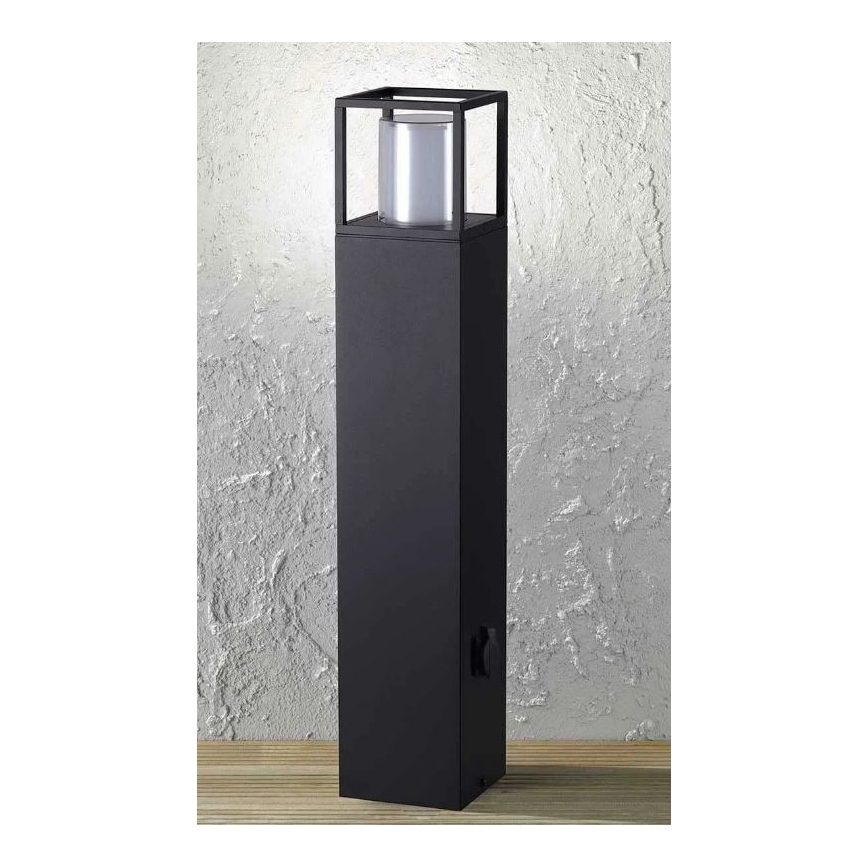 Wofi 12234 - LED Außenleuchte mit Steckdose FILIA LED/8,5W/230V IP54 80 cm SCHUKO