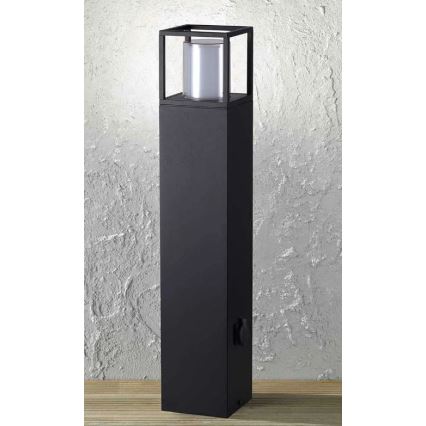 Wofi 12234 - LED-Außenleuchte mit Steckdose FILIA LED/8,5W/230V IP54 80 cm SCHUKO