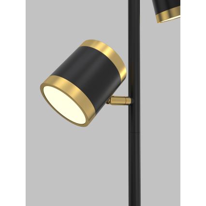 Wofi 3003-304S - Dimmbare LED-Stehlampe TOULOUSE 3xLED/7W/230V schwarz/gold
