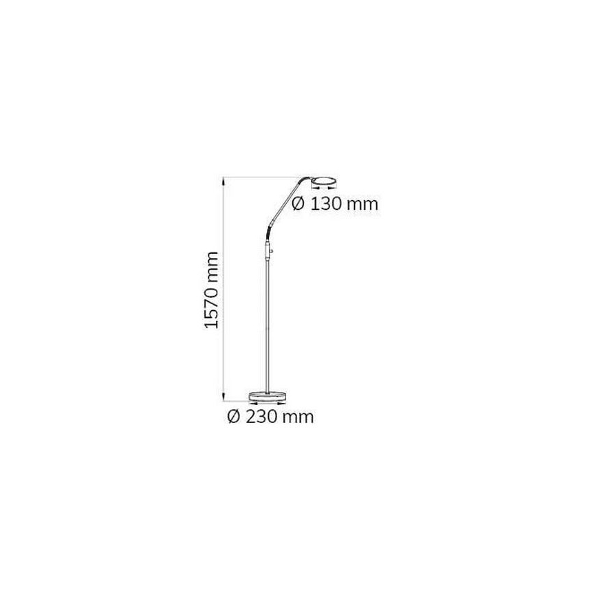 Wofi 3006.01.64.9000 - Dimmbare LED-Stehlampe TWIN LED/4,6W/230V