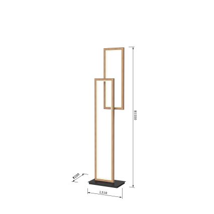 Wofi 3023-206 - Dimmbare LED-Stehlampe PESCARA LED/21W/230V