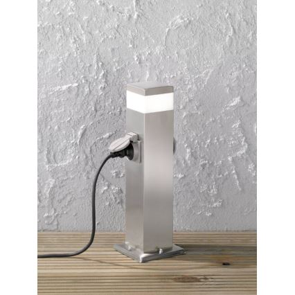 Wofi 3054.01.97.7000 - LED-Außenleuchte mit 2 Steckdosen TARA LED/7W/230V IP44 SCHUKO