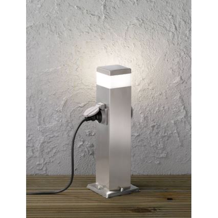 Wofi 3054.01.97.7000 - LED-Außenleuchte mit 2 Steckdosen TARA LED/7W/230V IP44 SCHUKO
