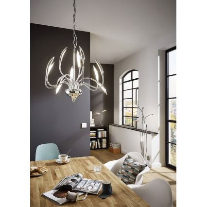 Wofi 3326.05.01.5000 - Dimmbare LED-Stehlampe HAMPTON 5xLED/5,2W/230V + Fernbedienung