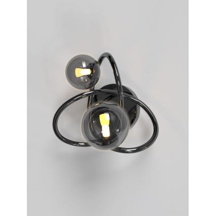 Wofi 4014-205 - LED-Wandleuchte NANCY 2xG9/3,5W/230V schwarz/glänzendes Chrom