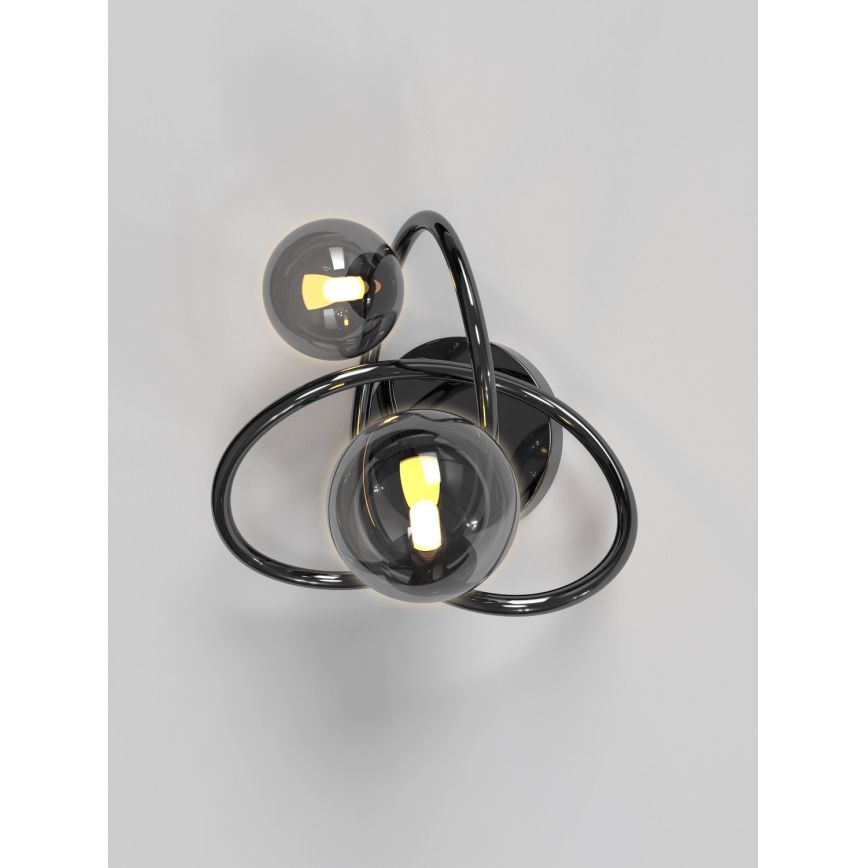 Wofi 4014-205 - LED-Wandleuchte NANCY 2xG9/3,5W/230V schwarz/glänzendes Chrom