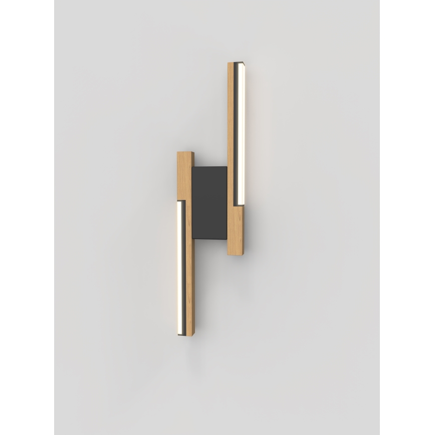 Wofi 4031-206- LED-dimmbare Wandleuchte PALERMO 11W/230V Kautschukholz