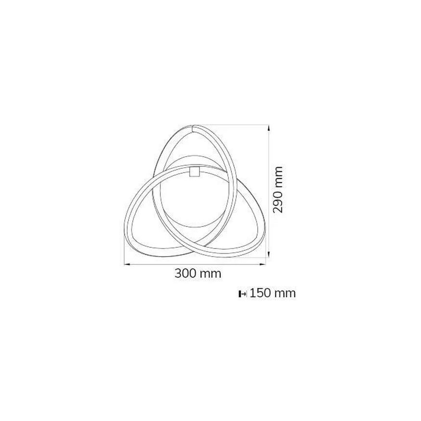 Wofi 4134.01.88.9000 - LED-Wandbeleuchtung INDIGO LED/14W/230V