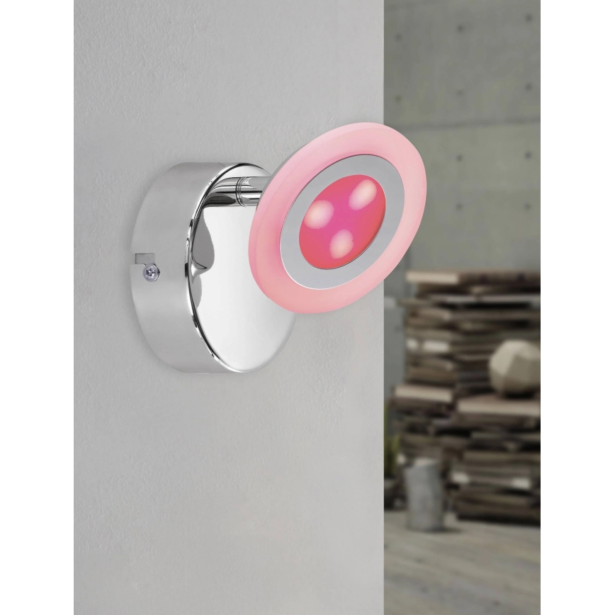 Wofi 4228.02.01.6000 – Dimmbarer LED-RGB-Strahler GEMMA LED/5W/230V + Fernbedienung