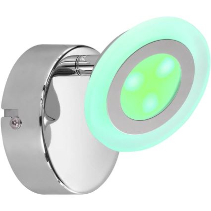 Wofi 4228.02.01.6000 – Dimmbarer LED-RGB-Strahler GEMMA LED/5W/230V + Fernbedienung