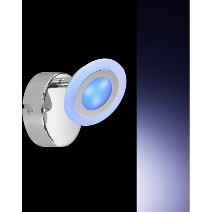 Wofi 4228.02.01.6000 – Dimmbarer LED-RGB-Strahler GEMMA LED/5W/230V + Fernbedienung