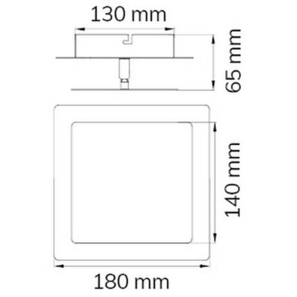 Wofi 451401709000 - LED-Wandleuchte FEY LED/8W/230V matt Chrom