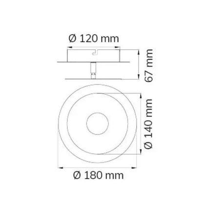 Wofi 451901709000 - LED-Wandleuchte AFIR LED/6W/230V matt Chrom