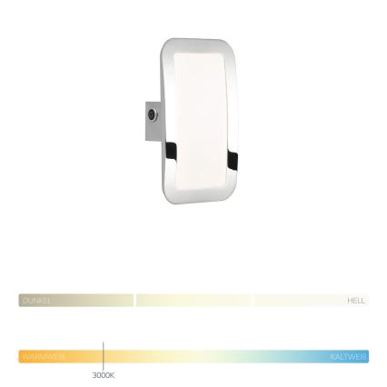 Wofi 4526.01.01.6000 – Dimmbare LED-Wandleuchte SAGA LED/8W/230V