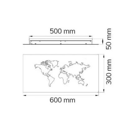 Wofi 4556.01.50.9600 – Dekorative LED-Wandleuchte LINDA LED/26W/230V 3000K